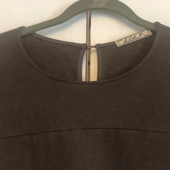 Brown Suede Dress - Picture 3 of 4